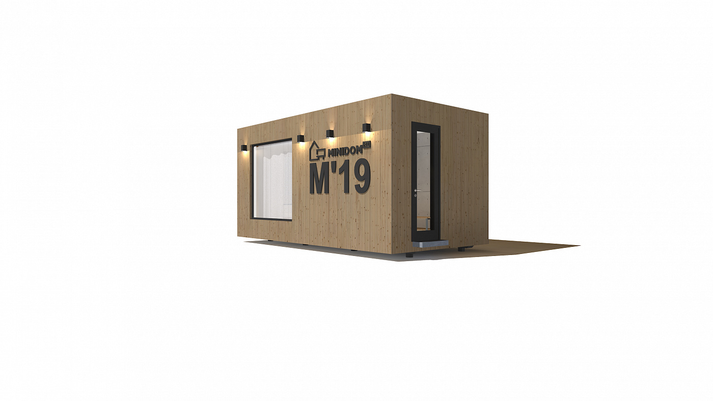 Модульный дом М`19 (3,2x6м)