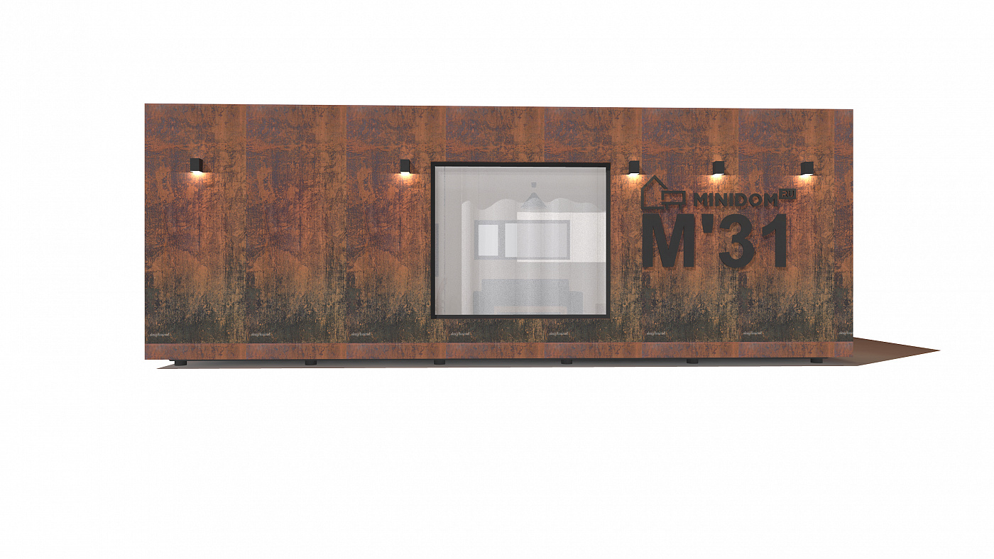 Модульный дом М`31 (3,45x9м)