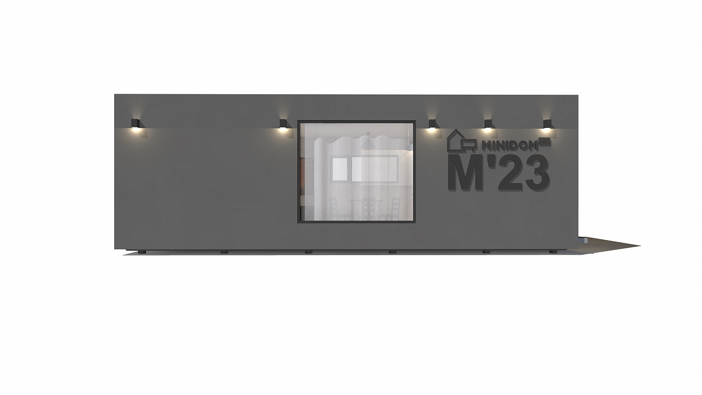 Модульный дом М`23 (2,5x9м)