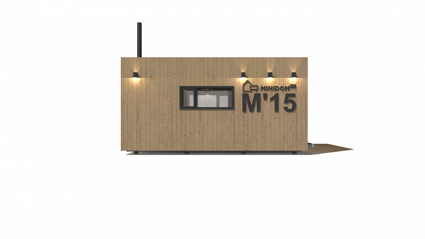 Модульная сауна(баня) М`15 (2,5x6м)